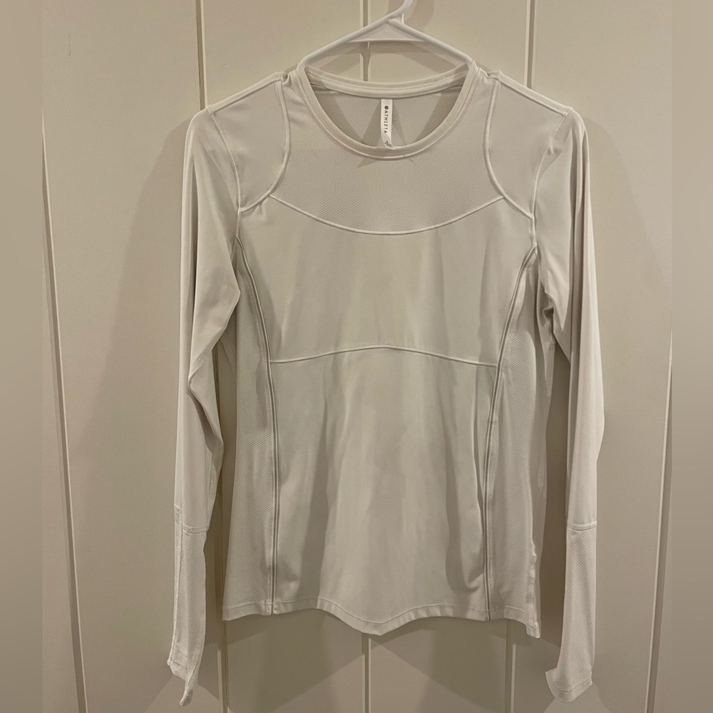 Athleta Long Sleeve Workout Top Size Small